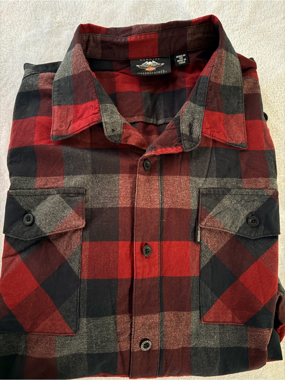 Harley-Davidson Genuine Motorclothes Buffalo Plaid Flannel | Regular 3XL